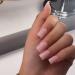 QINGGE Baby Pink Press On Nails - 24Pcs Short Square Acrylic False Nails for Women - Buy Online on GoSupps.com