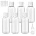 Flintronic 80ml empty travel bottles set travel bottles for filling with a small funnel filling bottles for cosmetics with funnel for air travel shampoo business trip lotion (6 pieces) #3 80ml set