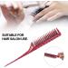 Teasing Comb 3 Rows of Teeth Tail Comb for Volume and Styling Precision(Red) - Buy Online on GoSupps.com