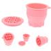 STOBAZA Retractable Silicone Scrub Cup Drying Rack Eyeshadow Brush Cleaner Bowl Cosmetic Brush Cleaner Cosmetic Brush Cleaning Tool Brush Clean Bowl Silica Gel Makeup Brush Scrubber Pink 9.20X9.20X8.60CM Pink - Buy Online on GoSupps.com