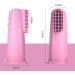 Silicone Finger Toothbrush for Toddlers and Baby Teething Massager - Gentle Oral Hygiene Training - 3 Pack (Girls) - Buy Online on GoSupps.com