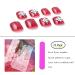 Buy Fairvir Red Rhinestone Artificial Nails - Short Acrylic Fake Toenails 24 Art Tips for Women & Girls International Shipping - Buy Online on GoSupps.com