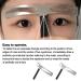Buy Eyebrow Lineal Stencil | Three-Point Positioning Tool for Perfect Eyebrows | Semi-Permanent Makeup Accessories - Buy Online on GoSupps.com