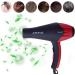 Professional Salon Hair Dryer Low Noise Faster Drying Hair Blow Dryer Cool Shot Button 2 Speed 3 Heat Settings (Red 2100W) - Buy Online on GoSupps.com