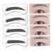 Beavorty 32 Pairs 8 Eyeshadow Eyebrow Template Kits Eyebrow Sticker Mold Eyebrow Trimming Makeup Tools