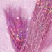 48 "Hair Tinsel 800 Glitter Strands Shining Pink Fairy Hair Sparkle Tinsel Hair Extensions Bling for Party Easy to Apply HOLOGY HAIR Accessories for Girls (Rosa)