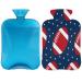 Football heat bottle with a fluffy cover 2 l capacity hot water bottle water bag for cozy nights relieves pain back neck and shoulders