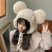 Cute Plush Faux Fur Animal Critter Hat for Women and Girls - Beige - Buy Online on GoSupps.com