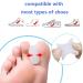 Haobin Silicone Toe Spreader | 8-Piece Gel Toe Separator for Pain Relief & Correction | Overlap & Hammer Toe Relief - Buy Online on GoSupps.com