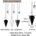 Xiannvxi 3pcs Crystals Pendulum Set Obsidian Labradorite & Opal | Esoteric Witch Accessories for Meditation - Buy Online on GoSupps.com