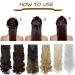 SEGO Clip-in Extensions | 8 Wefts Wavy Synthetic Hairpiece | Dark Brown to Ash Blonde 18 | Affordable Quality Hair Extensions for All International Shipping - Buy Online on GoSupps.com