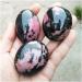 Balance Natural Crystal Stone Plum Blossom Tourmaline Palm Stone Polished Stones Specimen Natural Stones and Minerals Lucky Stone Decorative Stones - Buy Online on GoSupps.com