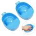 2pcs Manicure Bowl Nail Soaking Bowl Acetone Soak Off Bowl Dip Remover for Nails Manicure Care Soak Bowl Dip Powder Nail Polish Remover for Art Polishing Remover Treatment Blue
