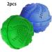 SWEETBIUTI Laundry Balls Washing Machine Ball Laundry Washing Machine Clean Eco-Friendly Decontamination Silicone Washing Balls Set for Liquid Detergent Blue Green 2PCS - Buy Online on GoSupps.com