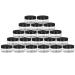 1 oz Plastic Pot Jars Round Clear Leak Plastic Cosmetic Container Jars with Black Lids 20 Pcs, for Cosmetic, Lotion, Cream, Eye shadow.