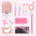 Buqikma 277 PCS Eyelash Extension Kit | Type C Eyelash Fan | Lash Perm Lift Set with Mini Fan, Tweezers, Glue Ring, Eye Gel Pads - Ideal for Beginners and Professionals - Buy Online on GoSupps.com