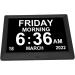 Digital Day Clock 8 Languages Large Display 110 240V Elderly Digital Clock 8.7 Inch Auto Dimming for Visually Impaired Elderly (US Plug) - Buy Online on GoSupps.com