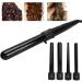 5-in-1 Curling Iron Set | LED Adjustable Temperature Hair Styling Wands & Dryer Attachments - International Shipping Available - Buy Online on GoSupps.com