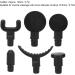 6 Piece Deep Tissue Massage Head Set - Replacement Attachments for Massage Guns | 0.7 Inch Compatible Heads for Enhanced Relief - Buy Online on GoSupps.com