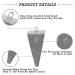 Pyramid Sinkers Fishing Weights Kit - Ocean Saltwater Surf Fishing Tackle Set - 1oz to 8oz Bullet Sinkers - 10pcs - Buy Online on GoSupps.com