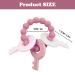YAPROMO Silicone Teether Bracelet Cute Babies Teething Ring Unisex Teething Toy for Baby Silicone Chew Bracelet Pink - Buy Online on GoSupps.com