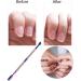adonpshy Nail Pusher Anti-Slip Nail Dead Skin Remover Double Side for Home Silver - Buy Online on GoSupps.com