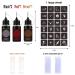 Kevinart Temporary Tattoo Kit - Fake Tattoos - Semi Permanent Inks - Freehand Body Art with Stencils for Women Men Kids - 4 Bottles - Buy Online on GoSupps.com