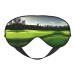 Green Golf Course Print Unisex Sleep Mask Double-Sided Eye Mask Ideal for Sound Sleep and Skin Care Black
