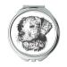 Mirror Travel Mirror Dog Animal Domestic Animal Doggie Pet Portrait pocket mirror portable mirror