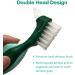 Huante Premium 2-Part Toothbrush - Hard Prosthesis & Portable Double-Sided Cleaning Brush with Multi-Layered Bristles for Optimal Oral Care - Buy Online on GoSupps.com