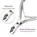 Hash Shears Nail Shaver Set - 4PC Skin Pliers & Cuticle Snaps | Stainless Steel Nail Tongs for Precise Under-Nail Cleaning - Buy Online on GoSupps.com