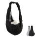 Pet Sling Carrier Hand Free Pet Carrier Dog Sling with Adjustable Shoulder Strap for Small Medium Cat Dog (Black)