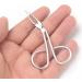 Yutoner Scissors Shaped Eyebrow Tweezers Set - Stainless Steel, Easy Handle, Flat Tip - 4 Pieces - Buy Online on GoSupps.com