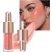 WOBBLO Liquid Cheek Blush | Natural Water Moisturizing Creamy Blush for Girls Soft Beauty Product for Daily Life Travel Soft Makeup Breathable 101 Cm - Buy Online on GoSupps.com