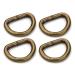 CRAFTMEMORE D-Ring Findings 5/8, 3/4 & 1 Inch Metal Non Welded D Rings for Belts Bags Lanyard Leathercraft Avail 4 Colors (3/4" x 20 Pack, Antique Brass) 3/4" x 20 pack Antique Brass