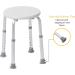 Drive Medical RTL12004KD White Handicap Bathroom Stool - Adjustable Shower Seat - Buy Online on GoSupps.com