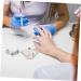 minkissy 2pcs Nail Art Crystal Cup Glass Crystal Cup Glass Ashtray Nail Liquid Cup Crystal Powder Dish Glass Jar with Lid Nail Art Supplies Nail Gel Nail Removal White Crystal Powder Plate 6.5x6.5cmx2pcs Whitex2pcs - Buy Online on GoSupps.com