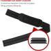Professional Strength Training Aid - Padded Lifting Straps & Wrist Supports (60 cm) for Bodybuilding & Fitness | Black - Buy Online on GoSupps.com