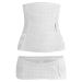 WANYI 4-patch Postpartum Belly Wrap with Pelvis Belt 2 in 1 C-Section Recovery Belt No rolled Post Partum Support Recovery Belly/Waist/Pelvis Belt for Normal Birth/Caesarean Section(White L) L White