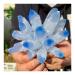 Sky Blue Phantom Quartz Crystal Cluster Specimen Home Collections (Size : 400-500g)