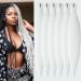 YDDM PRE Stretched Braiding Hair Extensions 32 inch 6packs Extensions Kunsthaar Braids White Hair Extension Art Hair For Braids Jumbo Braids Hair (32 inches 60#) 81cm-32 inches (6 Pack) 60#