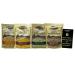 Alessi Premium Arborio Risotto Rice 4 Flavor Variety - (1) each: Butternut Squash, Alla Milanese Saffron, Broccoli Cheese, Funghi Porcini Mushroom, (8 Ounces) - Plus Recipe Booklet Bundle
