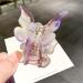 Butterfly hair clips hair clips glitter mussel marble marble leopard hair catcher jaw clamp hair jaw clips hair styling accessories hair jewelry for women girls purple #1