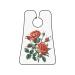 red roses illustration Print Beard Bib Apron Non-Stick Beard Men's Hair Catcher for Shaving Gifts for Men. One Size Black1