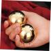 JECOMPRIS 2ST Gymnasikball - Premium Metal Massage Balls for Exercise & Relaxation | Portable Brass Workout Accessory - International Shipping - Buy Online on GoSupps.com