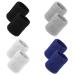 Tiopeia 8 Pack Sport Wristbands cotton welding bands absorbing wrist bands for football basketball tennis gymnastics golf running