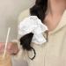 Lace Scrunchies Large White Hair Scrunchies Elastic Oversized Scrunchie Bobbles Ponytail Holders for Thick Hair for Ladies Girls(white size:4.72inch) 4.72inch white - Buy Online on GoSupps.com
