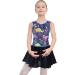 Girls Long Sleeve Skirted Leotard for Gymnastics & Dance | Unicorn Mermaid Rainbow Skirt | Size 4-5T | Blue Dinosaur - Buy Online on GoSupps.com