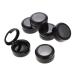 Ipetboom 8pcs Box Empty Eye Shadow Box Travel Accessories Makeup Eyeshadow Jar Bead Eyeshadow Holder Make up 4x3.8cm Black