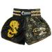 NAMAZU Muay Thai Shorts for Men and Women, High Grade MMA Gym Boxing Kickboxing Shorts. 1-black Large